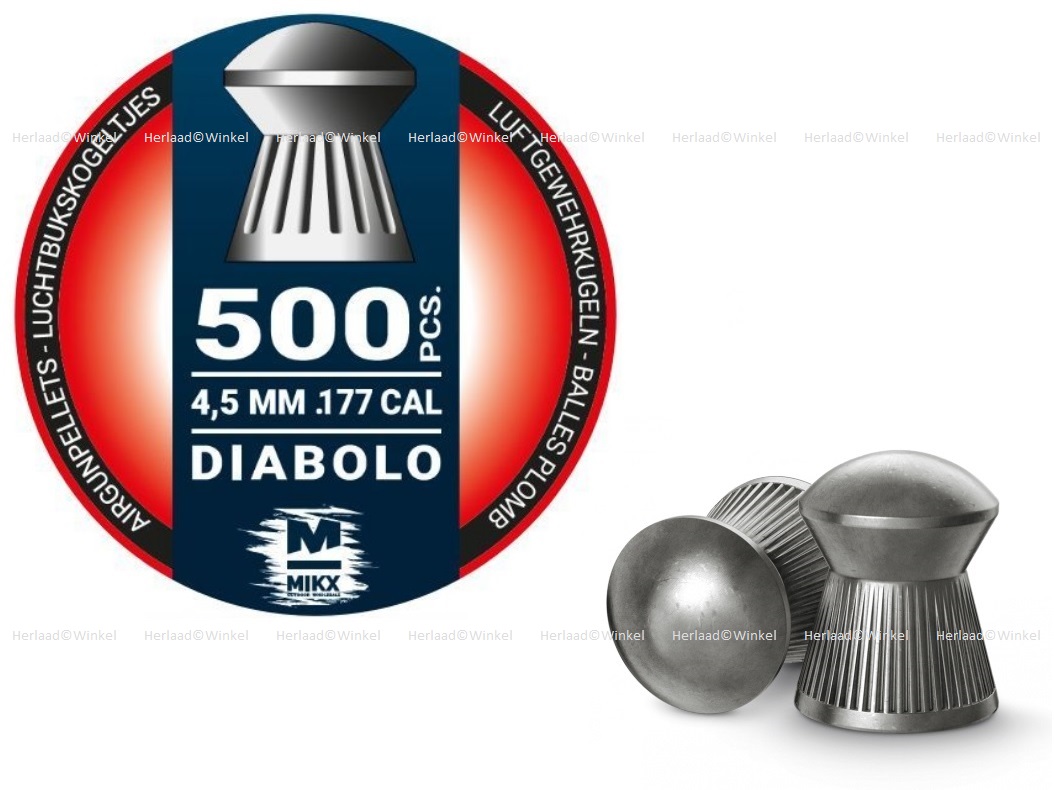 Ansia Diabolo Bolkop 4.50mm Luchtdruk Kogeltjes blikje 500